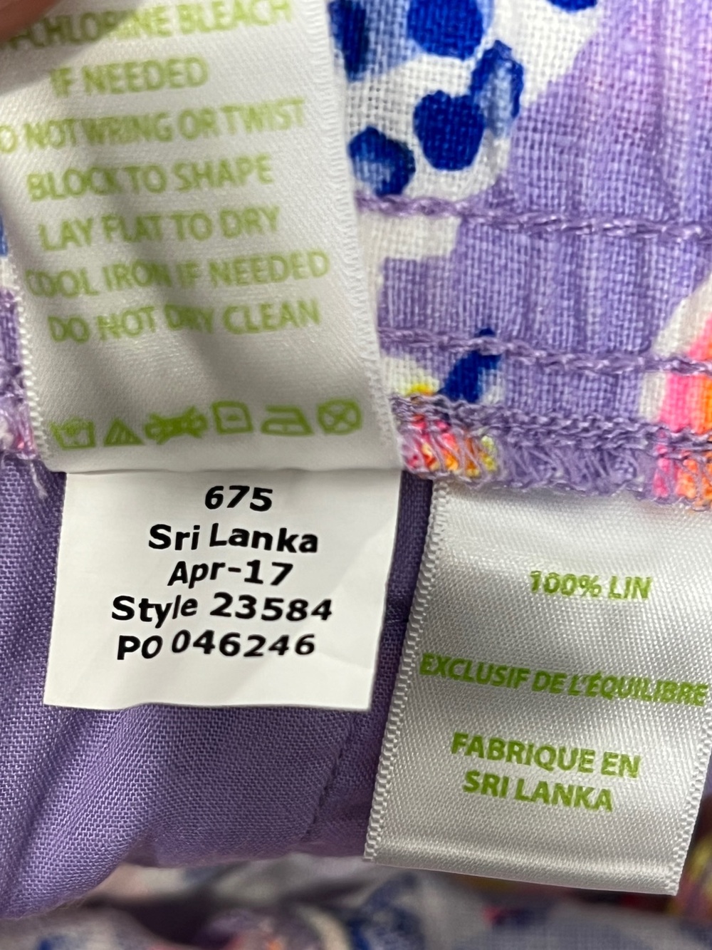 Lilly Pulitzer Baybreeze 100% Linen Shorts So Snappy Print Tassel Drawstring - Picture 4 of 8